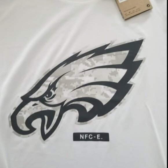 Men's Nike White Philadelphia Eagles Salute To Service Legend Performance Shirt - Picture 5 of 10